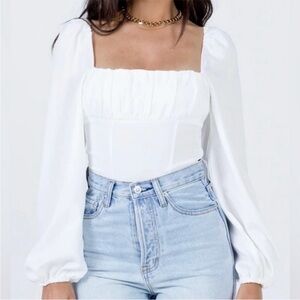 Princess Polly White Bodysuit